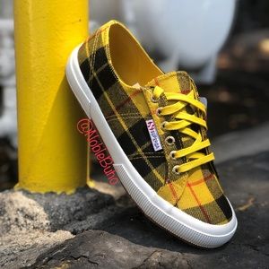 Superga 2750 Tartanw Yellow Plaid Sneakers - NWT